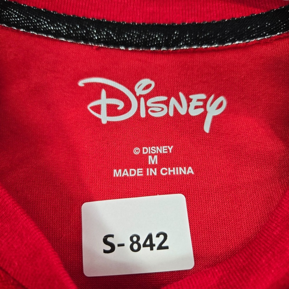 Disney Women Sweatshirt Medium Red Mickey If It's Snowing I'm Going Pullover NWT - Picture 2 of 9